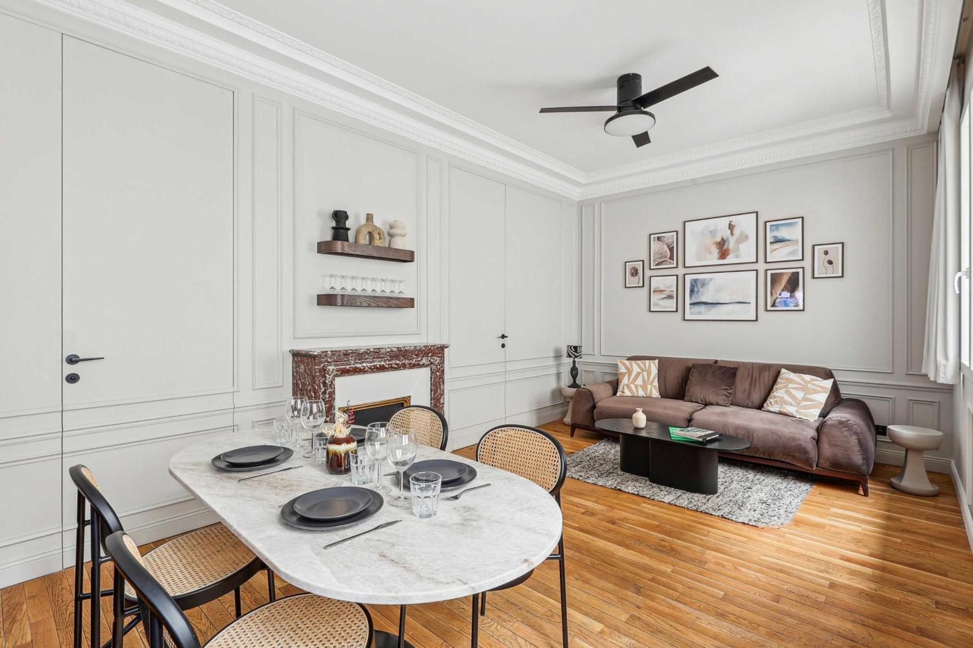 Interior Design - Apartment 6P-2Br - Tour Eiffel Parigi Esterno foto